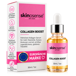 Hautpflege-Serum von skinosense mit Kollagen-Booster, 30 ml, spendet Feuchtigkeit und strafft die Gesichtshaut.