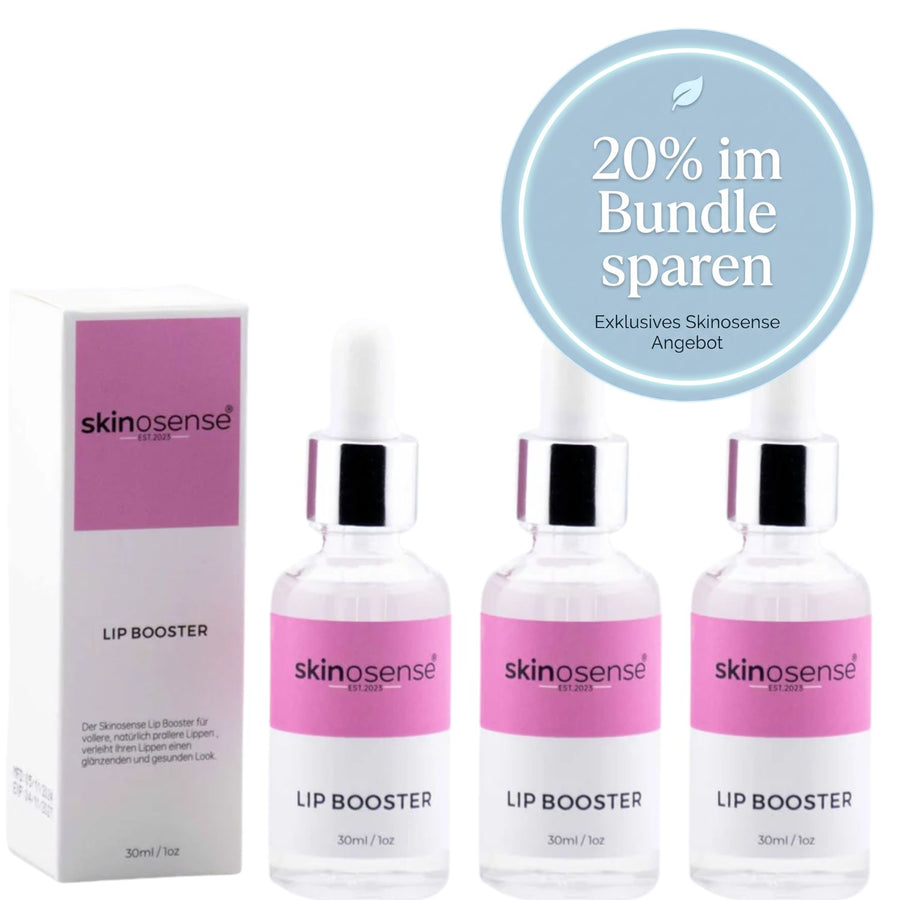 Lip Booster Serum 3 Monats-Bundle - Intensiver Lip Plumper Roll-On für Volumen – skinosense®
