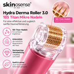 Microneedling-Gesichtspflege-Set von skinosense mit verschiedenen Hautpflegeprodukten und Zubehör für die Gesichtsbehandlung.