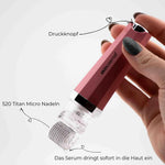 Cellulite Booster Set mit Dermaroller und 30ml Serum von skinosense® für Hautstraffung an Oberschenkel und Po