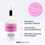 Cellulite Booster Set mit Dermaroller und 30ml Serum von skinosense® zur Hautstraffung an Oberschenkeln und Po.