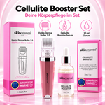 Cellulite Booster Starter Set von skinosense® mit Dermaroller und 30ml Serum zur Hautstraffung und Glättung.