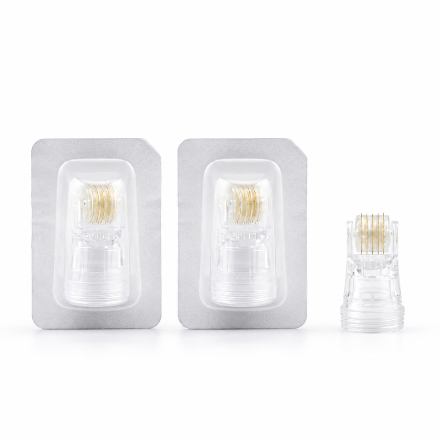 Drei Ersatzroller für Hydra Derma Roller 3.0 von skinosense® mit 105 Nadeln, komplett im Set, für professionelle Hautbehandlung.