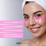 Augenpads mit Hyaluron von skinosense® gegen Augenringe, 10 Stück, weiche Hautpflege für die Augenpartie