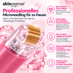 Hydra Derma Roller 3.0 von skinosense mit 105 Titan-Mikronadeln für die Hautpflege, sichtbar auf dem Bild.