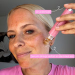 Hydra Derma Roller 3.0 für das Gesicht mit 105 Titan-Nadeln von skinosense, präzises Hautpflegegerät für die Gesichtsbehandlung