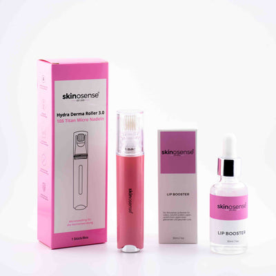 Skinosense Lip Booster Set – Serum & Dermaroller für sichtbar vollere Lippen – skinosense®