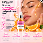 Hautserum mit Vitamin C und Niacinamid von skinosense, 30 ml, für strahlende und gepflegte Gesichtshaut