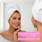 Vitamin C Booster Serum von skinosense, 30ml, Anti-Aging Gesichtsserum mit Glow-Effekt und frischer, strahlender Haut.